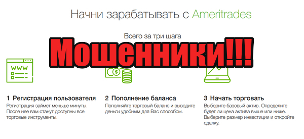 Ameritrades лохотрон, мошенники, жулики