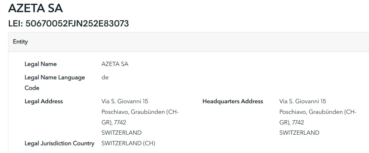 AZETA SA